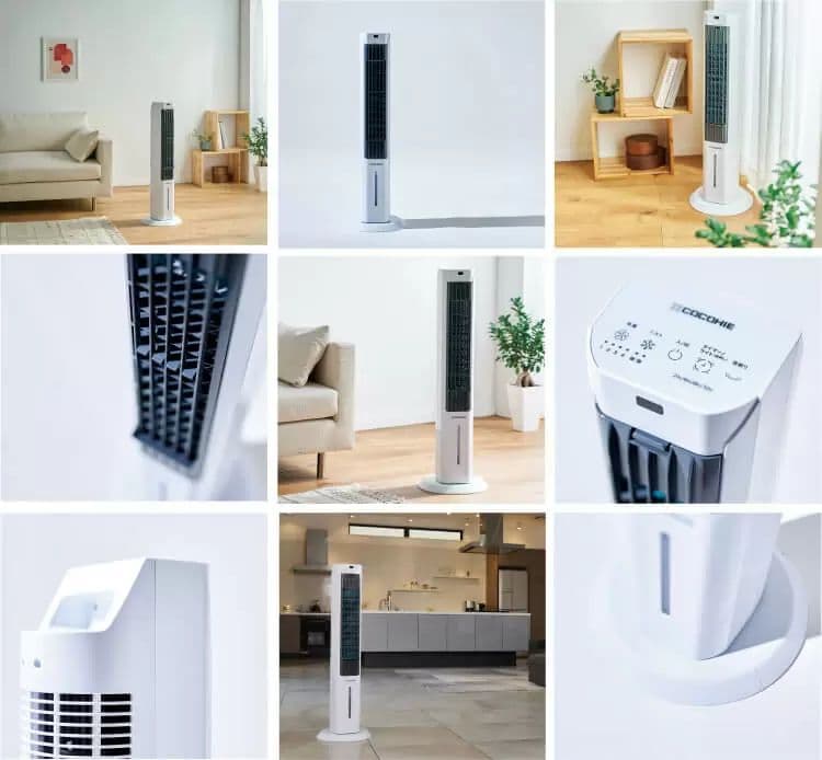 ここひえタワーT2 ミスト冷却ファン CCHTW2WS