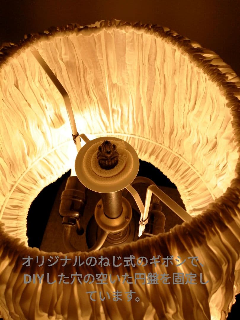 ステンドグラス ランプ ベース ティファニー レプリカ 2灯 大きめ