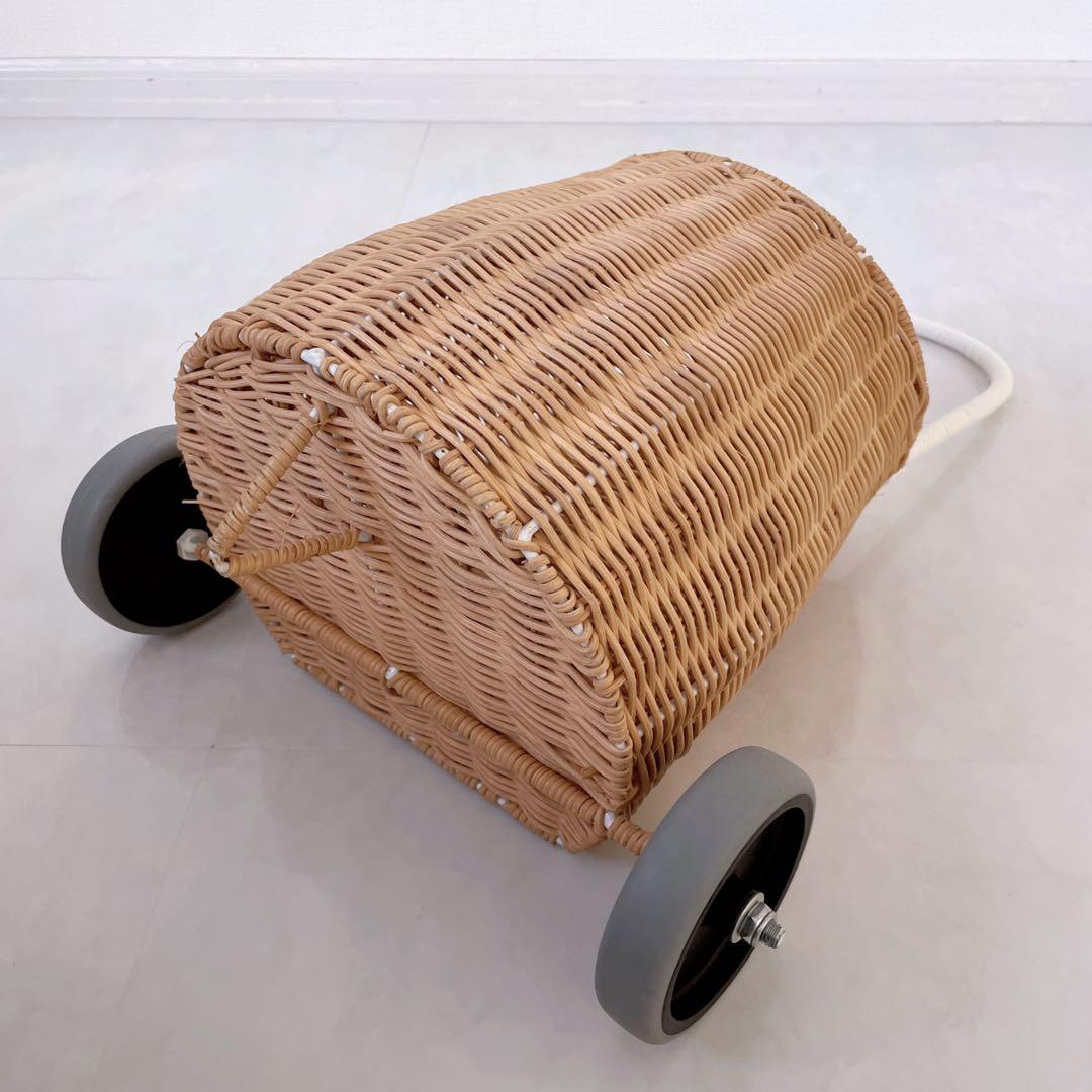 カゴ収納　カゴ　収納　ラタン家具　ナチュラルインテリア　子供部屋　インテリア雑貨