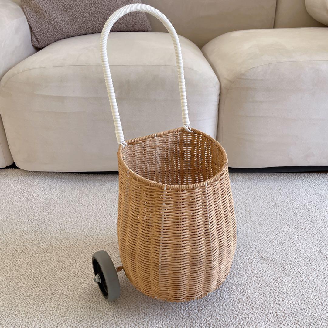 カゴ収納　カゴ　収納　ラタン家具　ナチュラルインテリア　子供部屋　インテリア雑貨