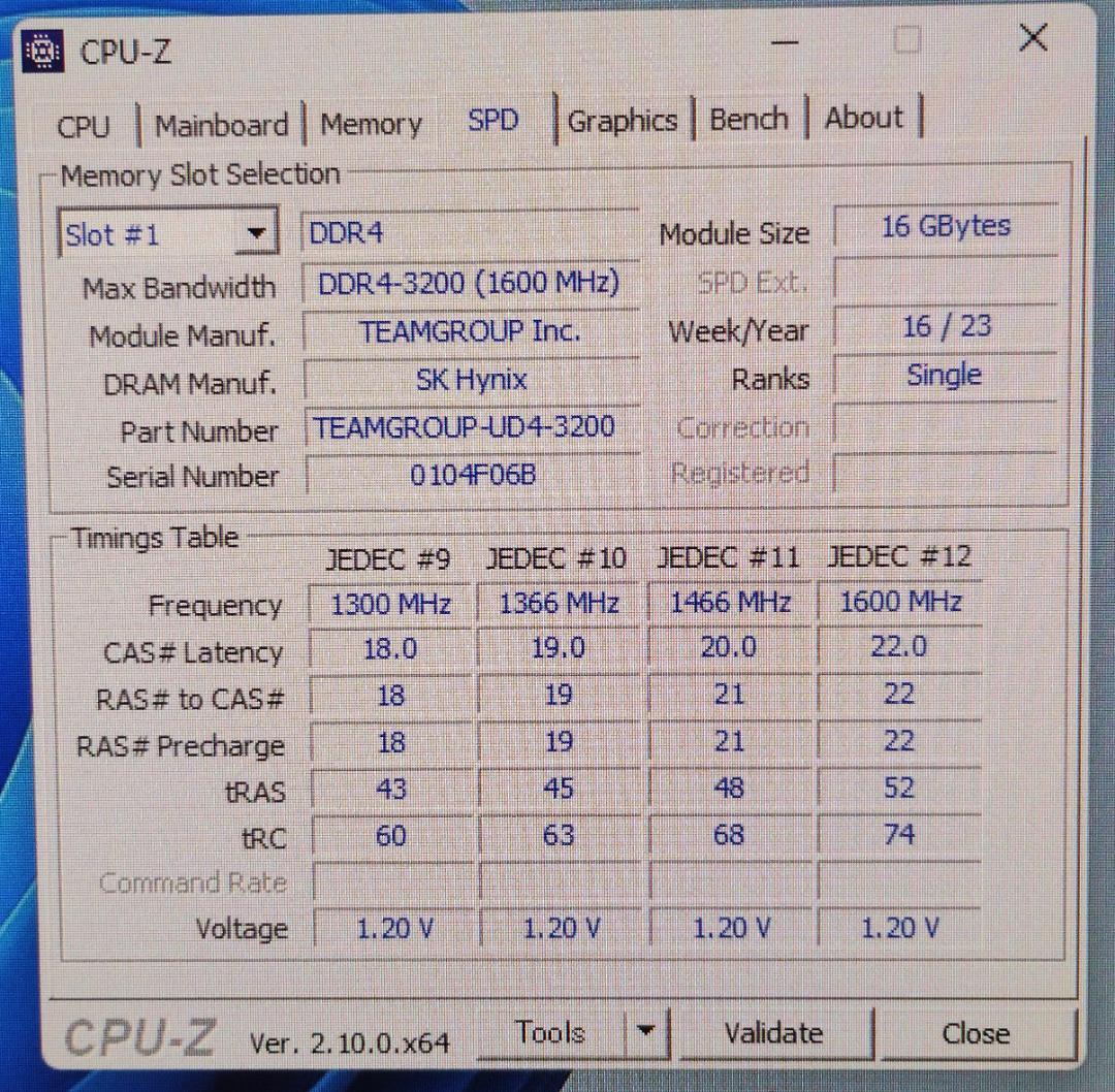 メモリ/DDR4-3200 16GB 2個セット 32GB