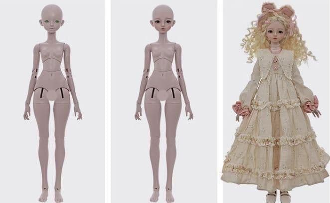 AX939 BJD 1/4 ドール本体 Liano 球体関節人形 ハンドメイド