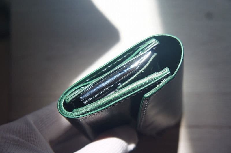 【送料無料】ルガトショルダーのキャッチャーウォレット【グリーン】