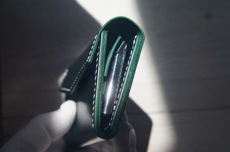 【送料無料】ルガトショルダーのキャッチャーウォレット【グリーン】