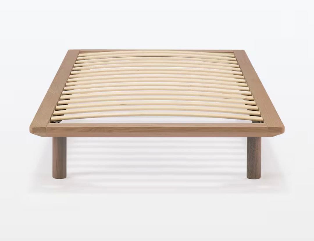 無印良品木製ベッドフレームのみ　シングル　ウォルナット（ブラウンも有　引取りのみ