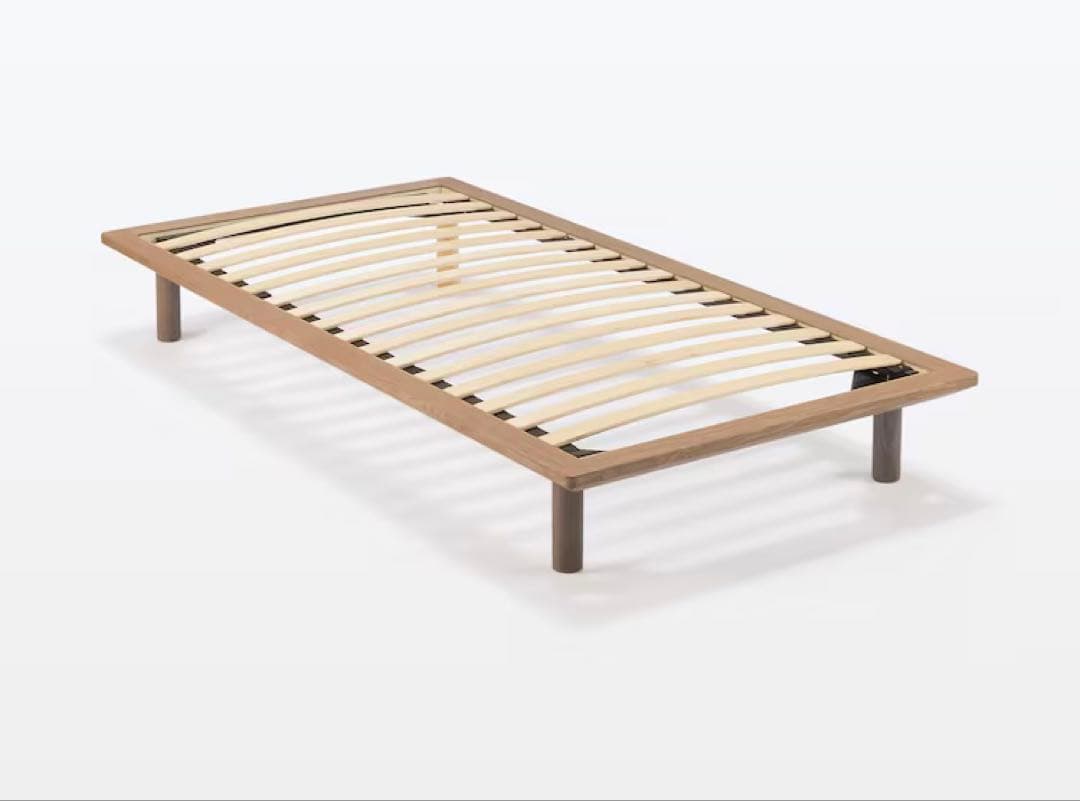 無印良品木製ベッドフレームのみ　シングル　ウォルナット（ブラウンも有　引取りのみ