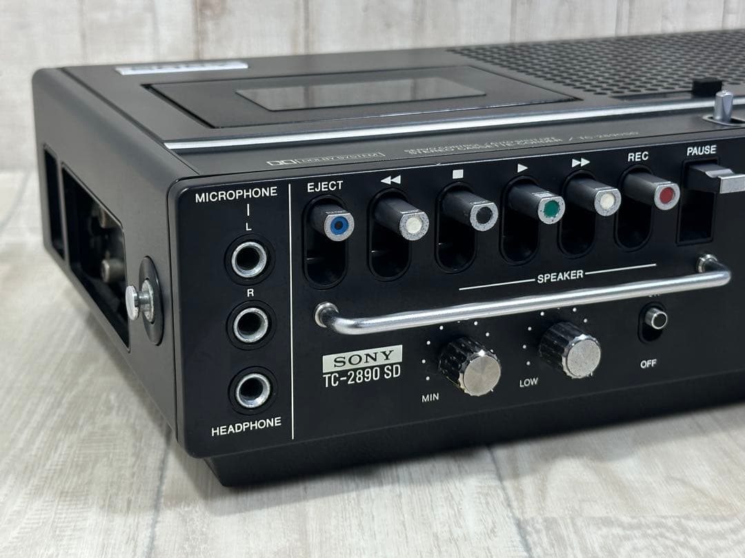 【動作品】SONY ソニー TC-2890SD 昭和レトロ 希少カセットデッキ