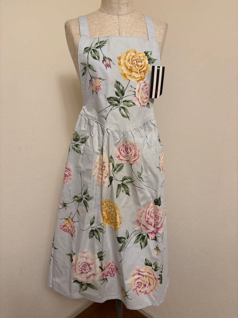 VALENTINO GARAVANI 花柄エプロン 綿100 未使用品