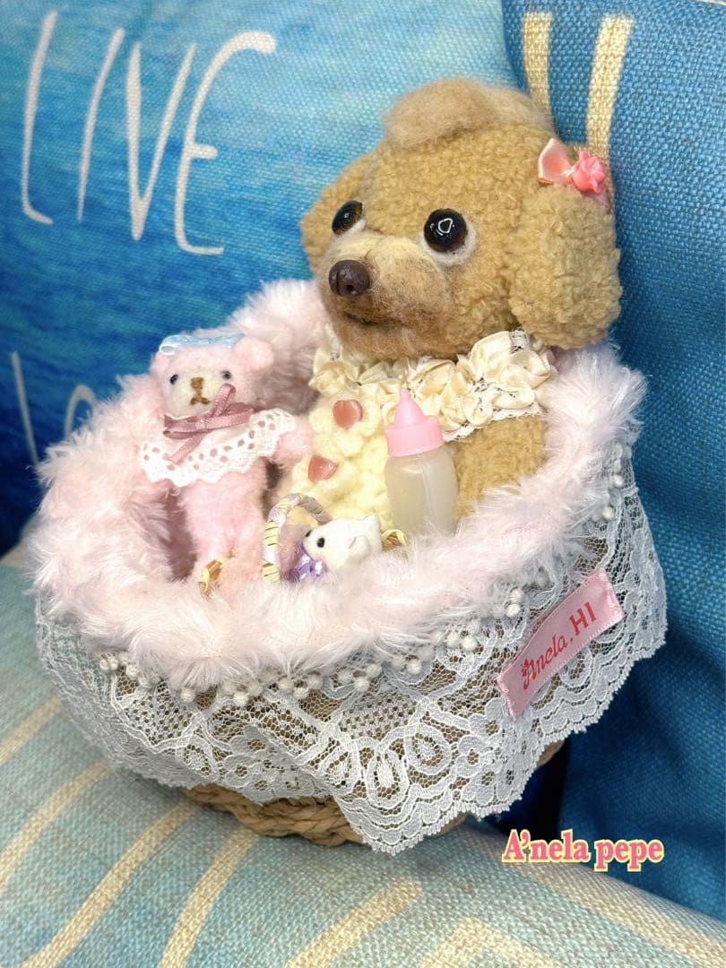 プードルbaby着せ替えぬいぐるみOOAK