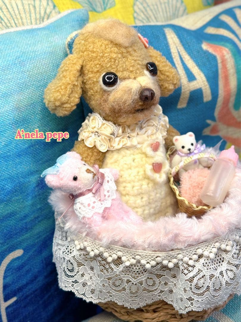 プードルbaby着せ替えぬいぐるみOOAK