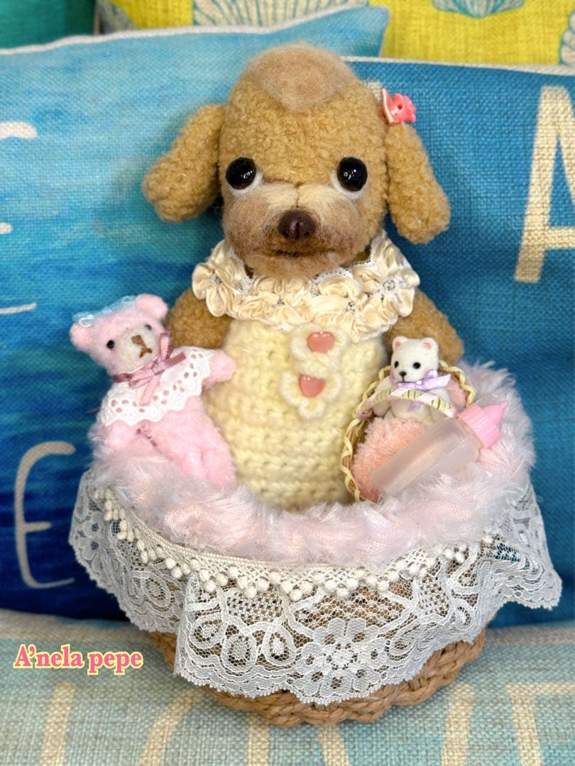 プードルbaby着せ替えぬいぐるみOOAK