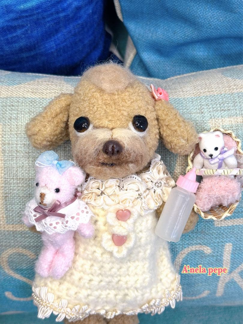 プードルbaby着せ替えぬいぐるみOOAK
