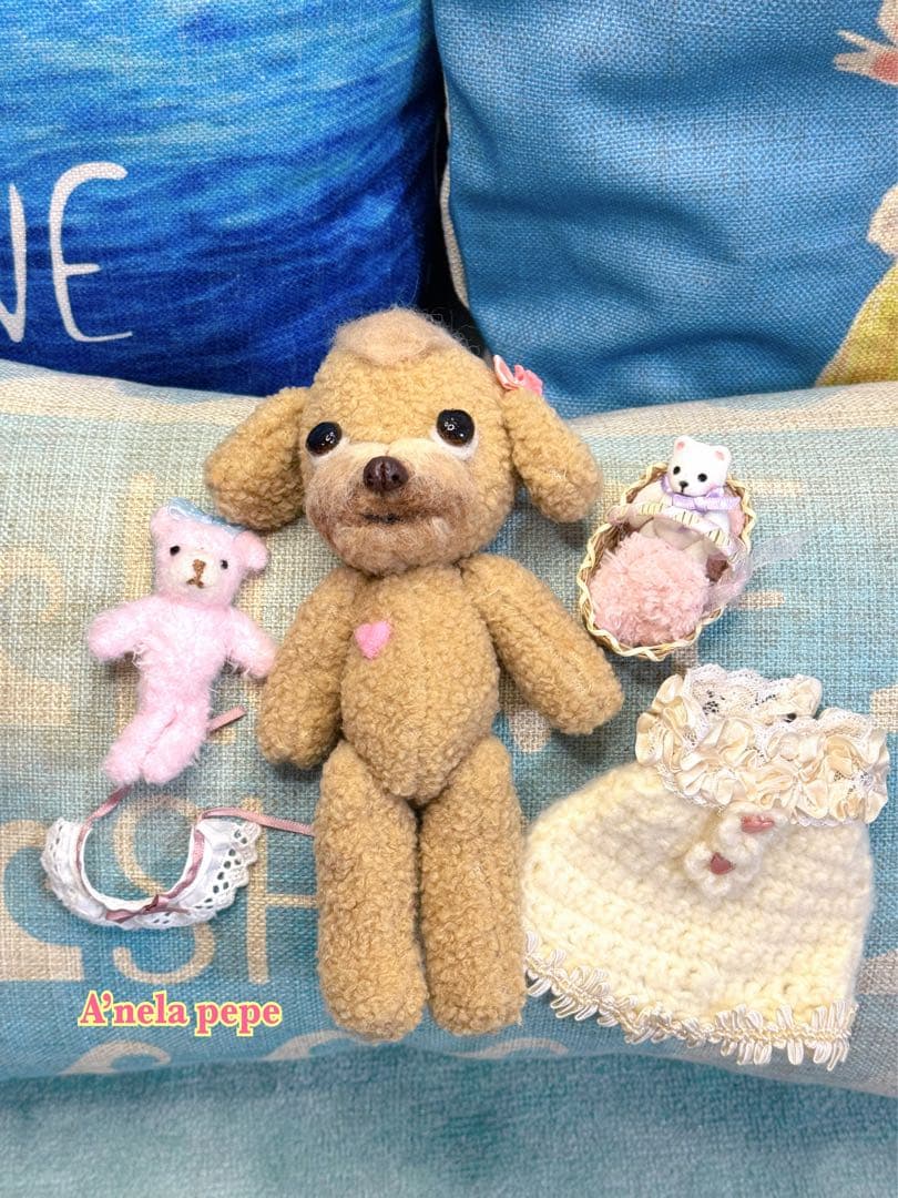 プードルbaby着せ替えぬいぐるみOOAK
