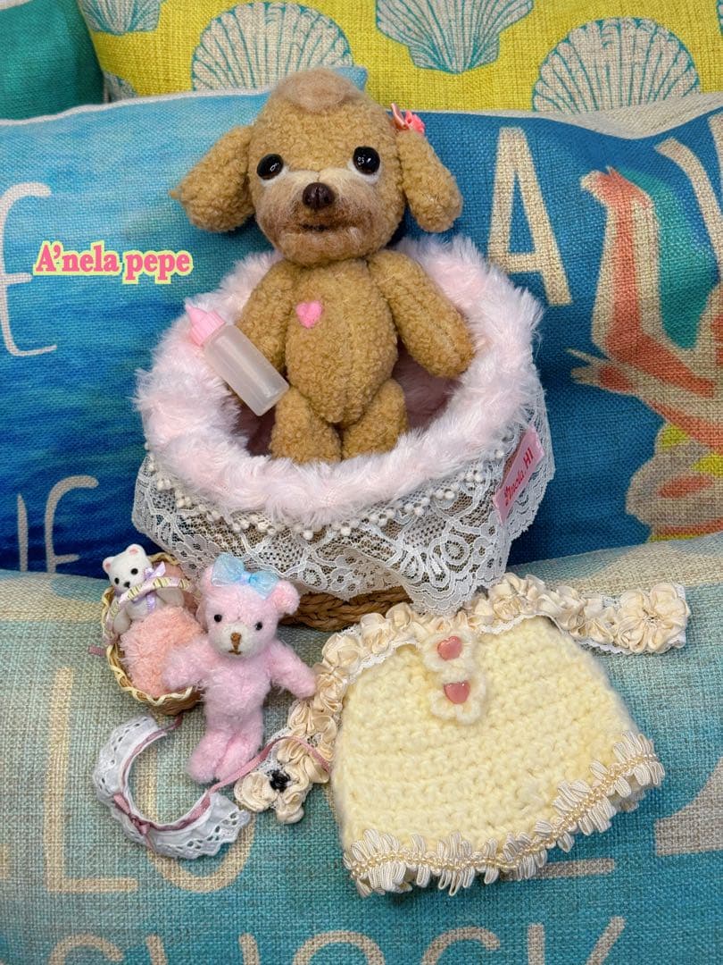 プードルbaby着せ替えぬいぐるみOOAK