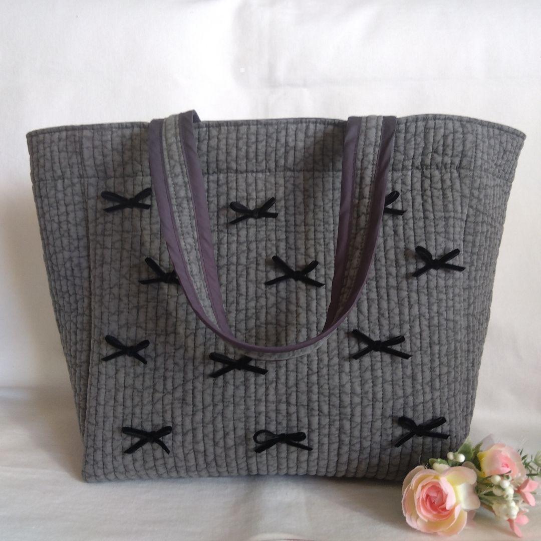 ☆オフィストート☆ グレー ヌビバッグ　通勤