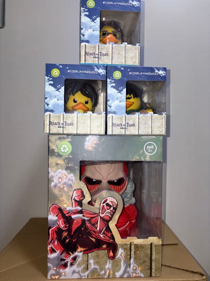 『進撃の巨人』 TUBBZ ラバーダック 4種セット