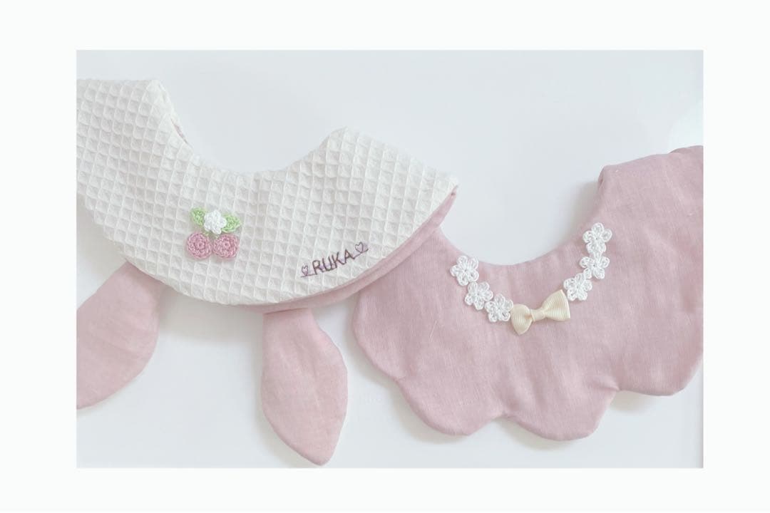 ハンドメイドスタイ　うさみみフリルスタイ　あいな様