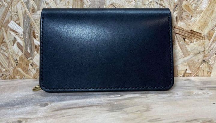 ミドル トラッカーウォレット 姫路レザー オイルレザー 真鍮