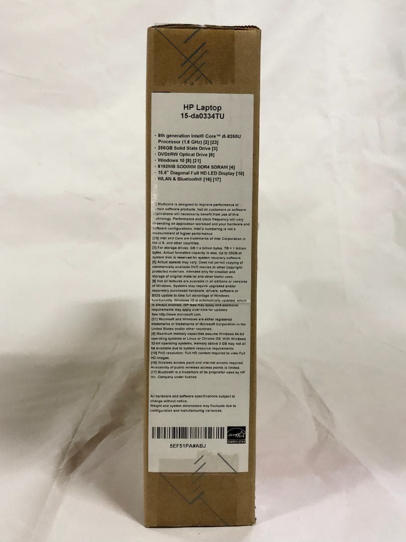 【未開封】HP　ノートパソコン　15-da0334tu　PC　02223