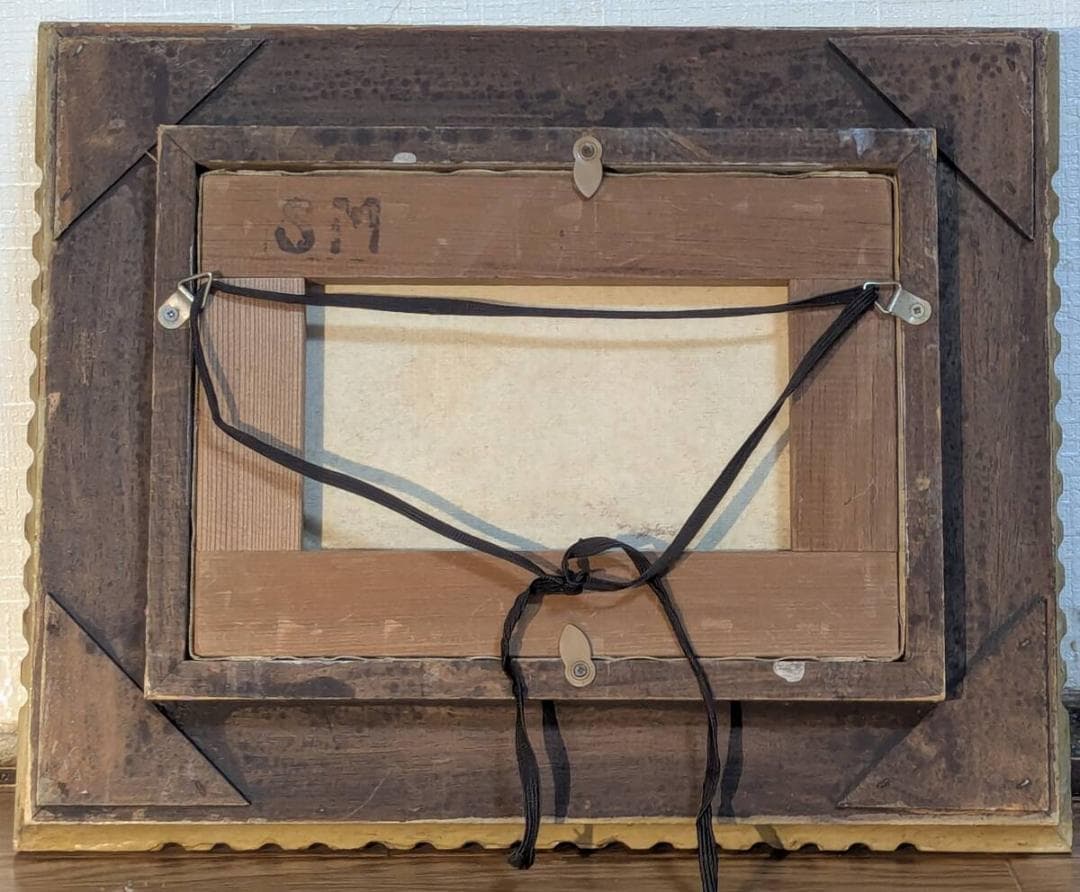 【真作】絵画　油彩SM　果実の静物　葡萄・林檎・柑橘のクラシックな美　Y59