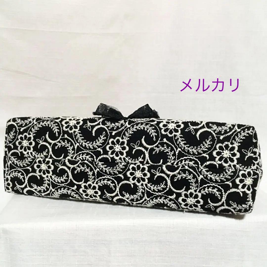 がま口バッグ　ショルダーバッグ　ハンドメイド　刺繍　フォーマルバッグ