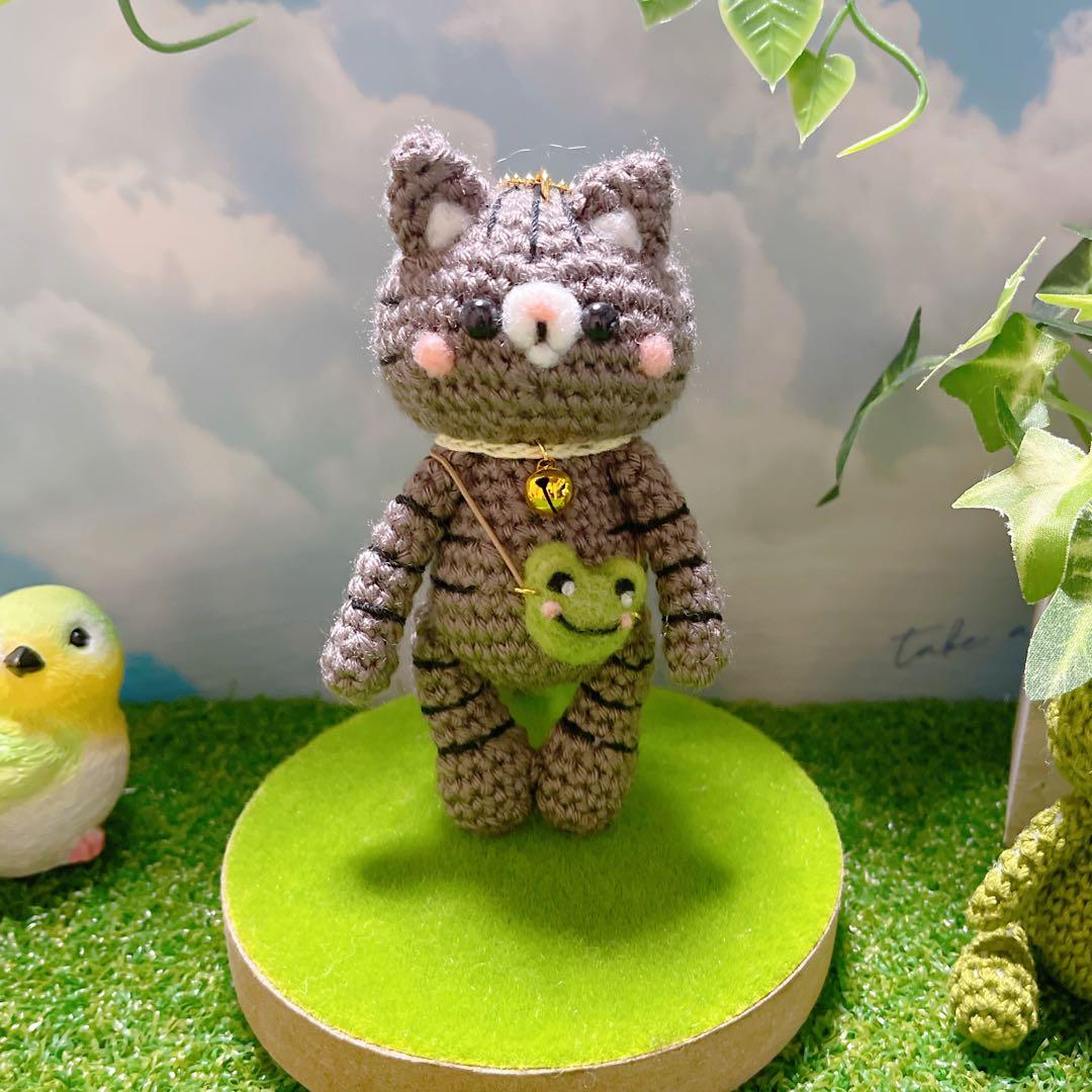 あみぐるみ　お耳ピーンとコロコロぷっくりコロキジたんストラップ☺︎