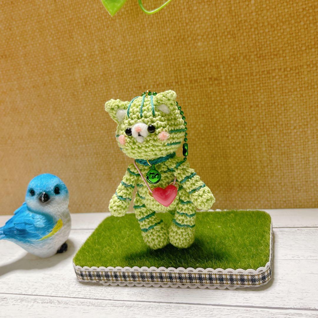 あみぐるみ　お耳ピーンとコロコロぷっくりコロキジたんストラップ☺︎