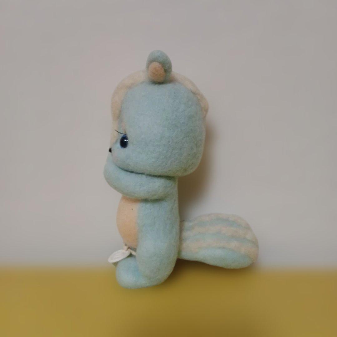 作家様　羊毛フェルト　リス　水色