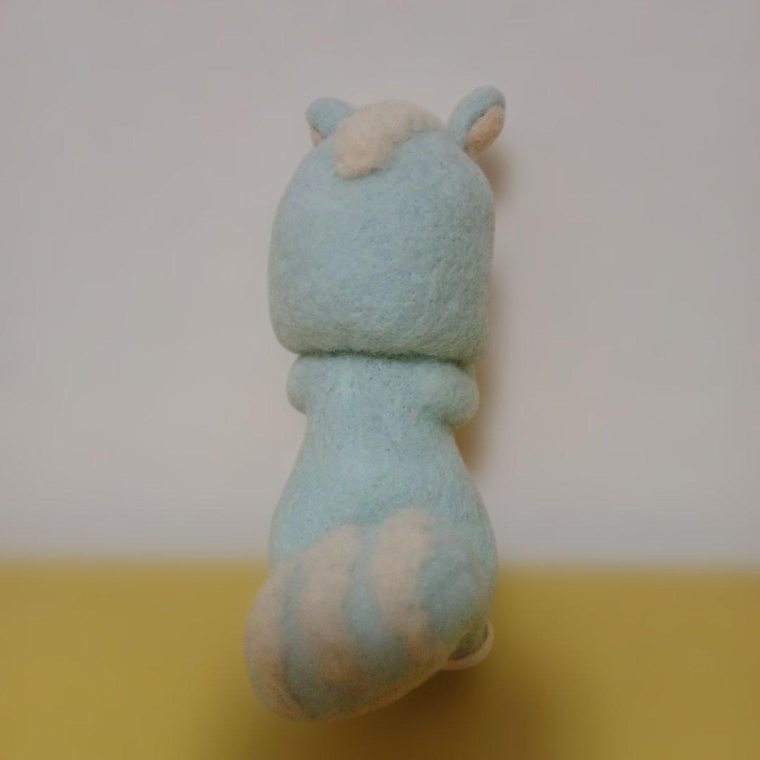 作家様　羊毛フェルト　リス　水色