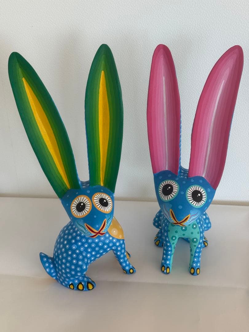 【工房署名　一点物】アレブリヘス　うさぎ／ウサギ／兎｜オアハカ 木彫り 民芸