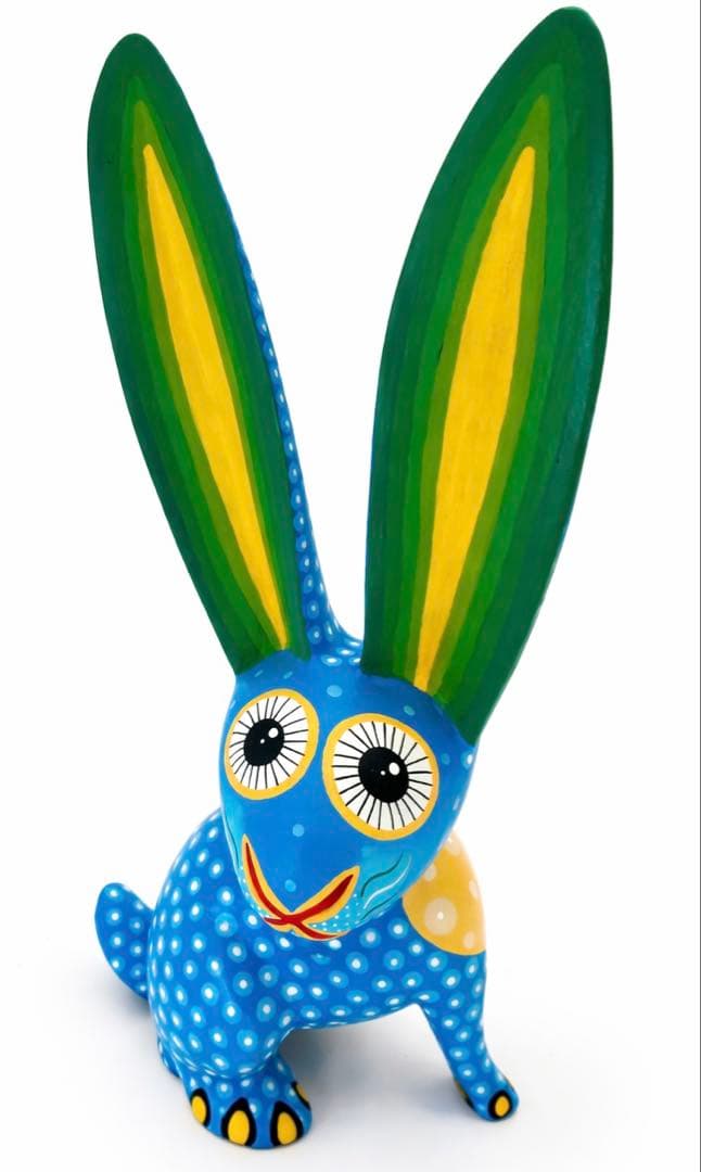 【工房署名　一点物】アレブリヘス　うさぎ／ウサギ／兎｜オアハカ 木彫り 民芸