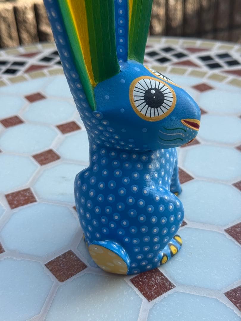 【工房署名　一点物】アレブリヘス　うさぎ／ウサギ／兎｜オアハカ 木彫り 民芸