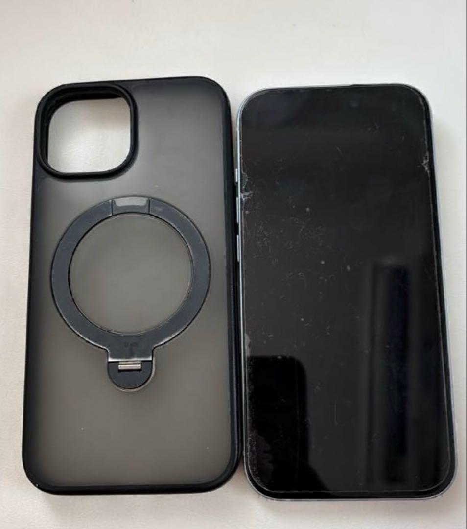 iPhone 15 ブルー （128GB） SIMフリー ケース付き