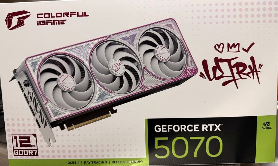 COLORFUL グラフィックボードRTX5070Ultra W OC 12G