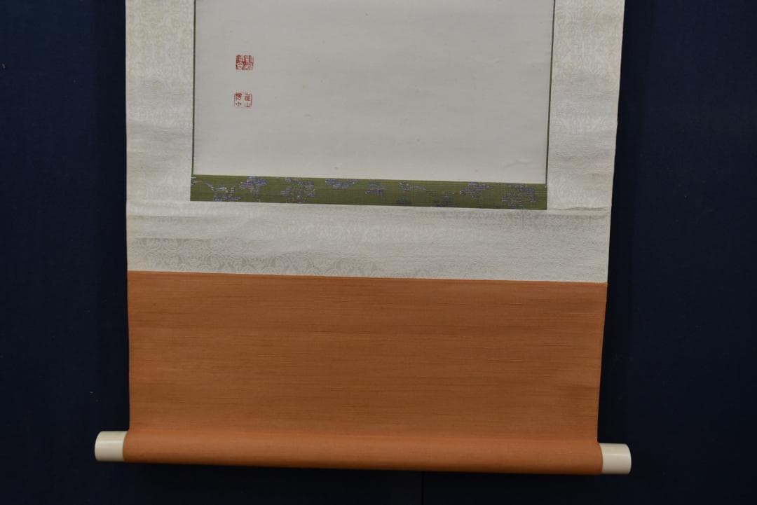 作者不詳/達磨図/ダルマ図/掛軸☆宝船☆Z-637