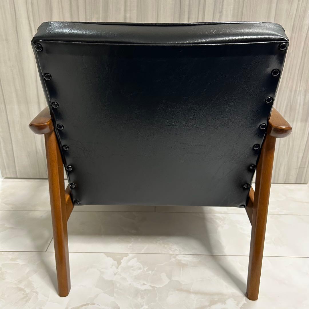 カリモク60 Kチェア ミニ ブラック ミニサイズの1Pソファ