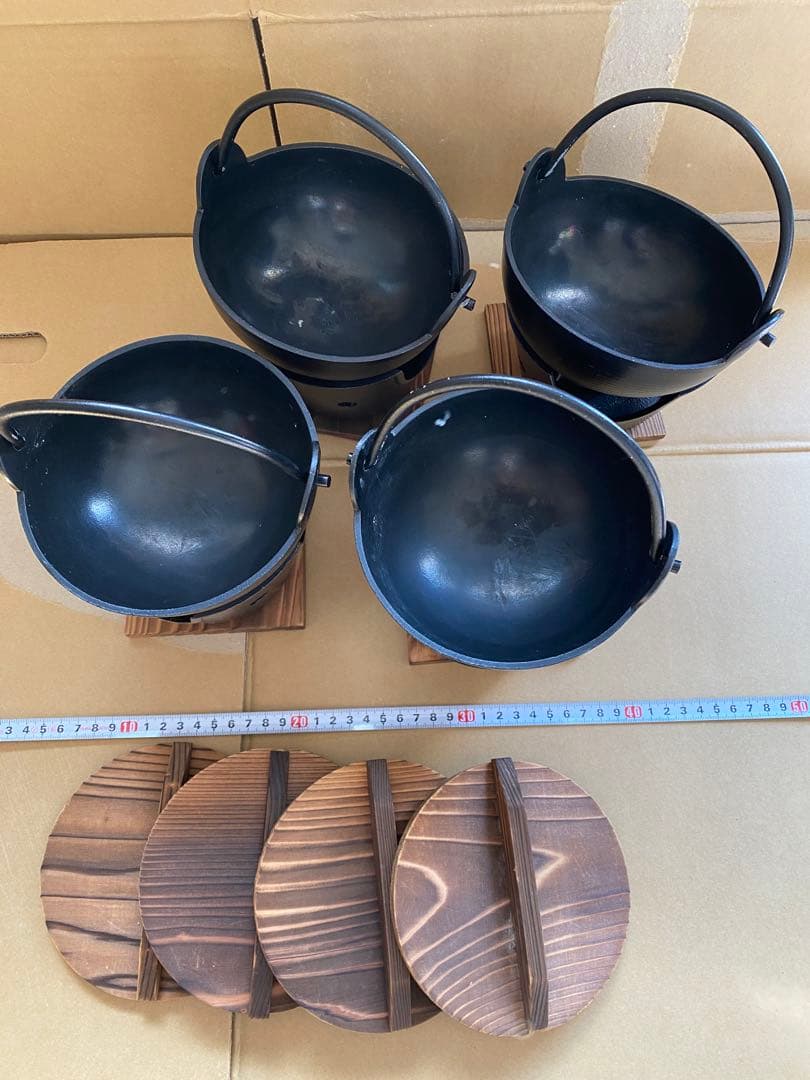 1人用鉄鍋セット　4セット