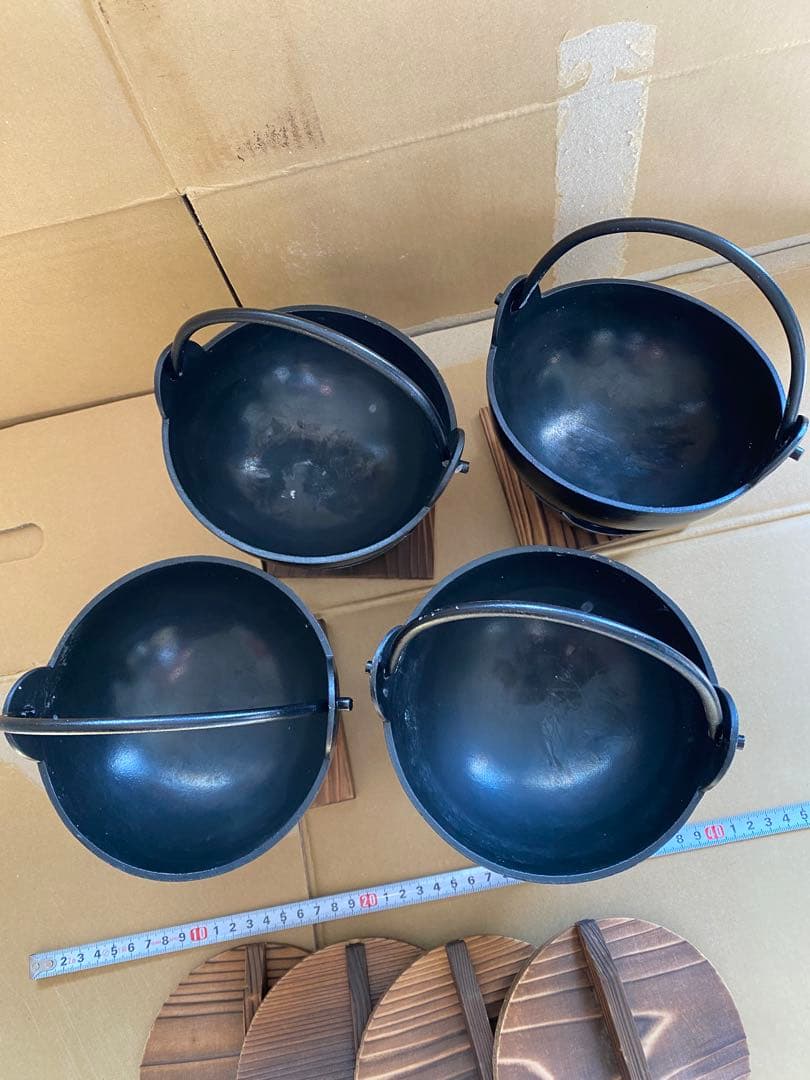 1人用鉄鍋セット　4セット