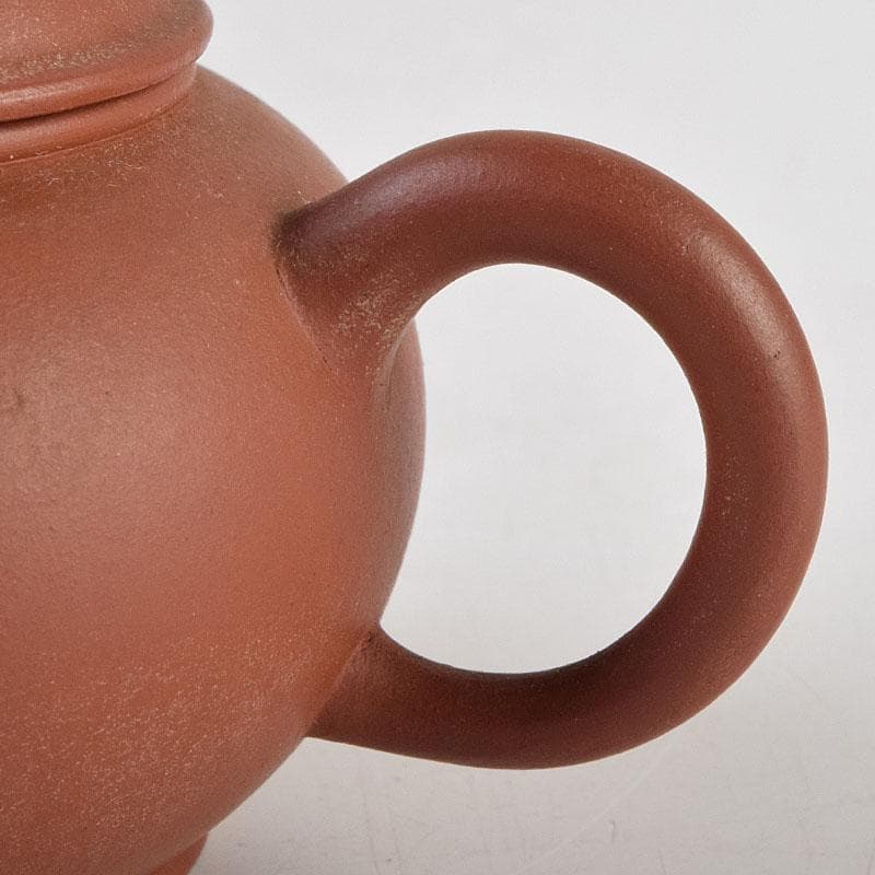 中国　中国宣興銘　紫砂　朱泥　急須　茶壷　V　R9268