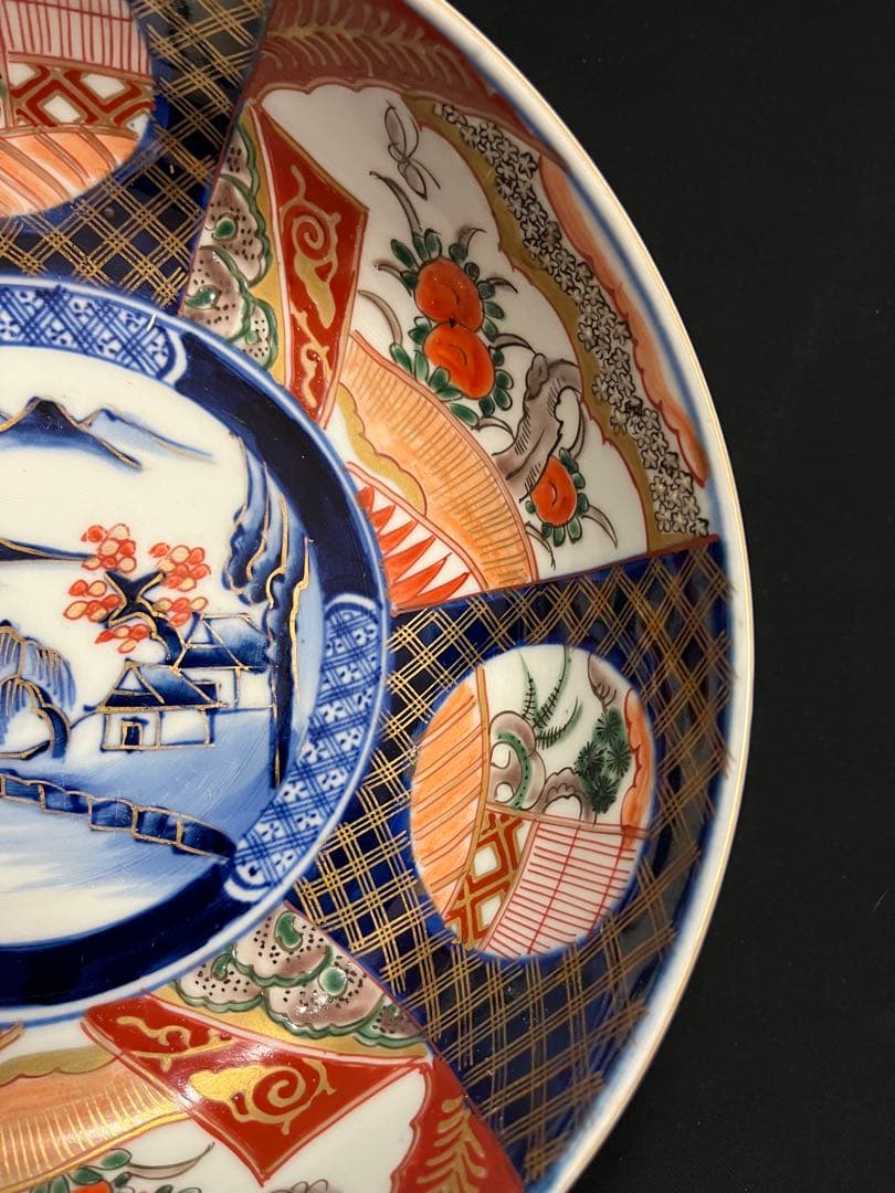 有田焼 伊万里焼 古伊万里 金彩 色絵 三ツ鉢 管理A3725