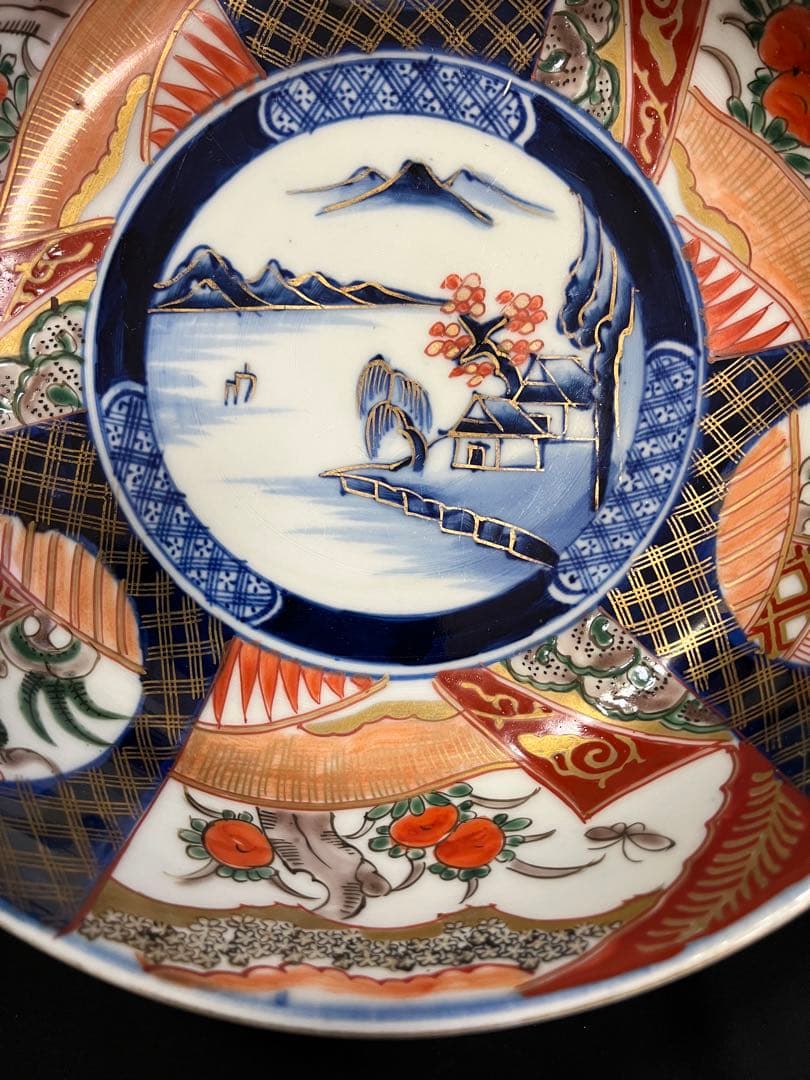 有田焼 伊万里焼 古伊万里 金彩 色絵 三ツ鉢 管理A3725