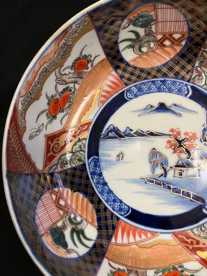 有田焼 伊万里焼 古伊万里 金彩 色絵 三ツ鉢 管理A3725