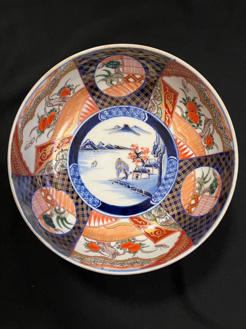 有田焼 伊万里焼 古伊万里 金彩 色絵 三ツ鉢 管理A3725