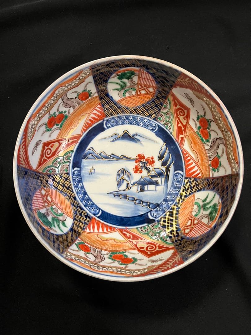 有田焼 伊万里焼 古伊万里 金彩 色絵 三ツ鉢 管理A3725
