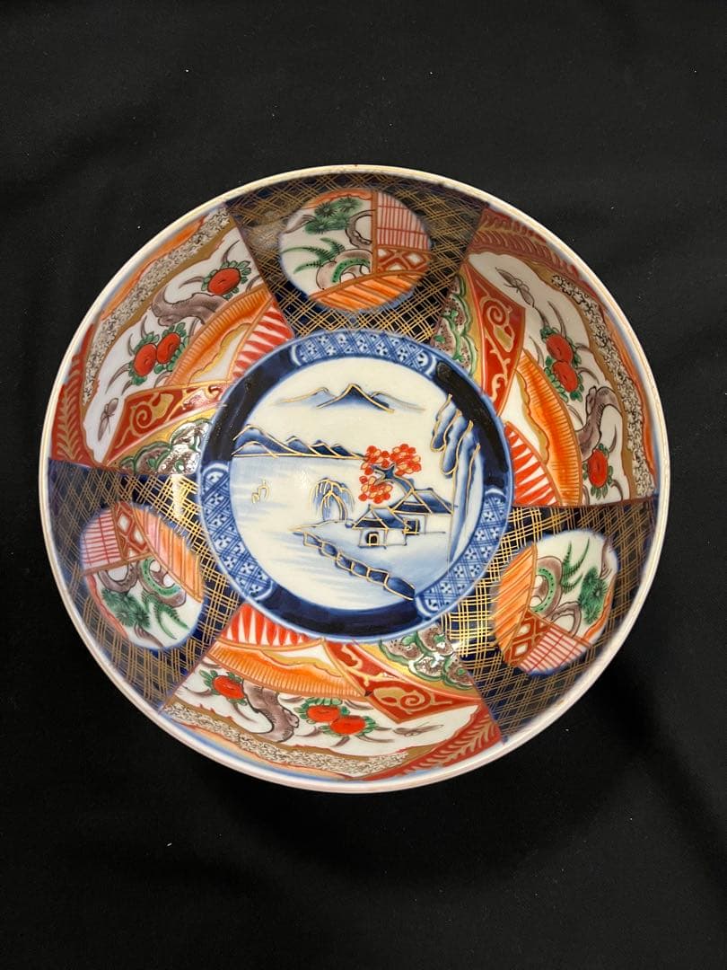 有田焼 伊万里焼 古伊万里 金彩 色絵 三ツ鉢 管理A3725