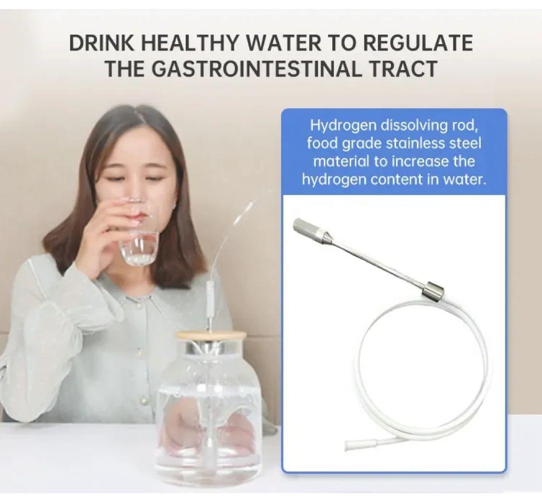 Newモデル　水素吸入器1000ml 　医療グレード 水素水ゴーグル＋イヤー風呂