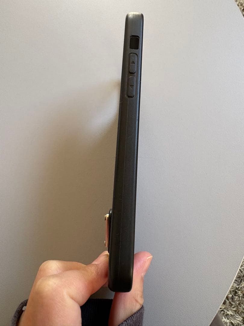 PRADA iPhone12pro スマホケース　レザーブラック
