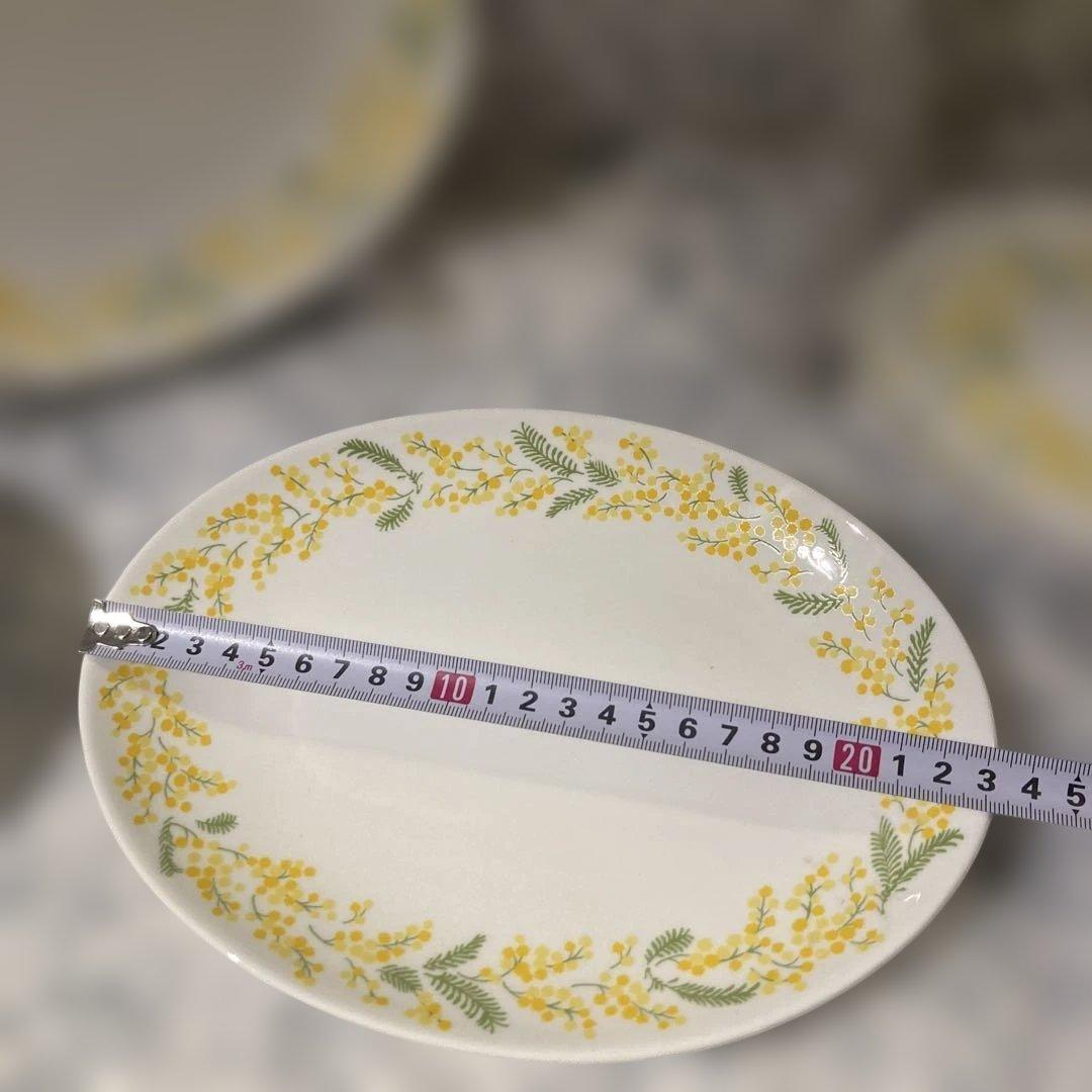 ミモザプレート　カフェセット　スタッキングボウル　オーバルプレート　コースター