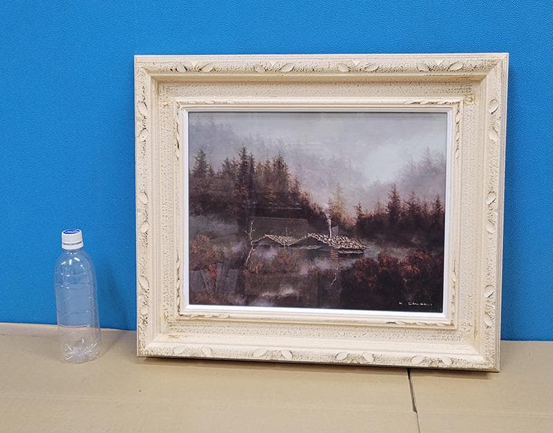 【絵画・複製品】日本画・浅間の山麓　沢野秀時　JOA-243