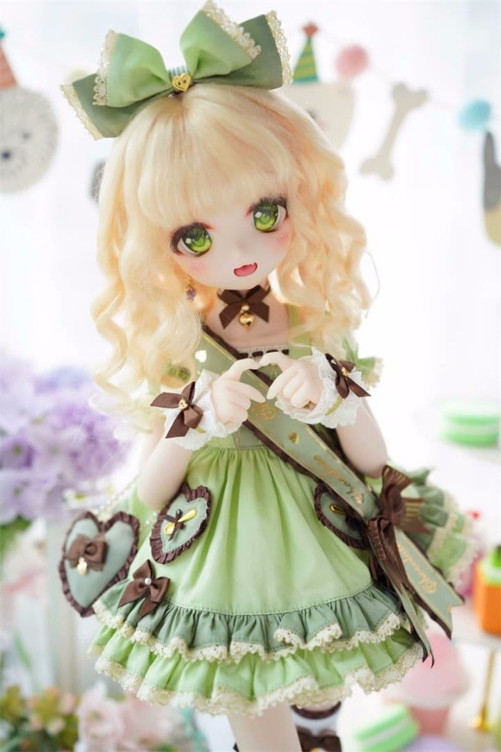 S353 BJD 1/3 人形 ドール　用ウィッグ カツラ 耐熱 ハンドメイド